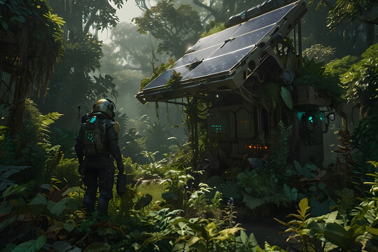 man founds house at forest
