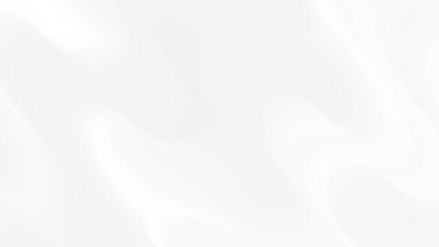 Seamless white slowly liquid bands looped gradient background creative. No Banding.