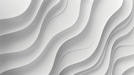 Obraz premium Abstract white wavy lines background