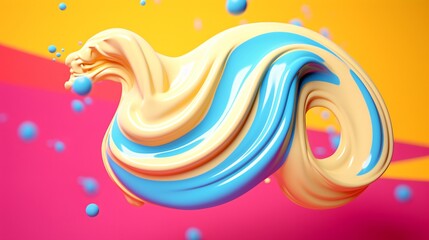 Obraz premium abstract background, color drop of paint