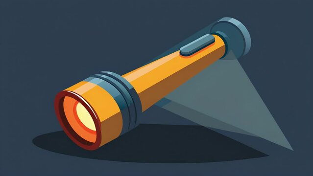 A flashlight during a power outage offering light and reassurance in a dark and uncertain situation.