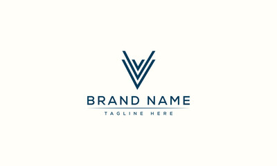 Logo design letter V . Elegant modern. Vector template.