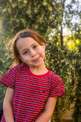 Fototapeta premium Portrait of a cute beautiful girl