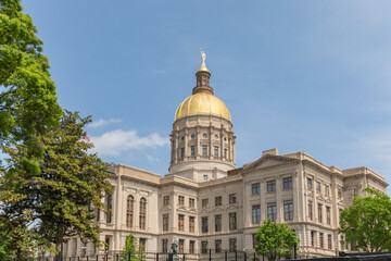 Exterior of Atlanta Georgia Capitol Building with Golden Dome  © Jill Clardy
