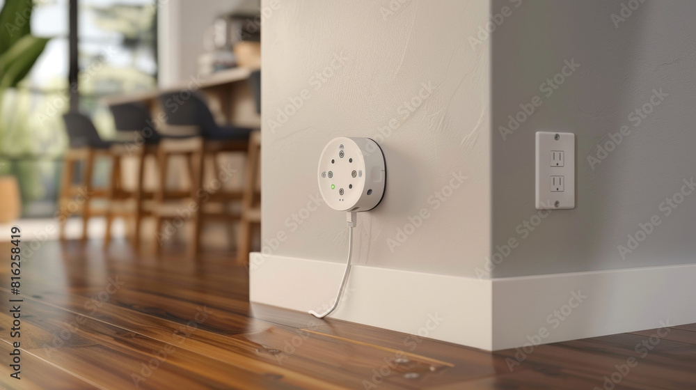 Poster a shot of the range extender plugged into a wall outlet displaying its simple and hlefree installati
