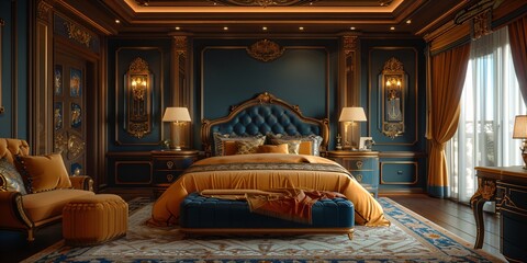 luxury art deco bedroom