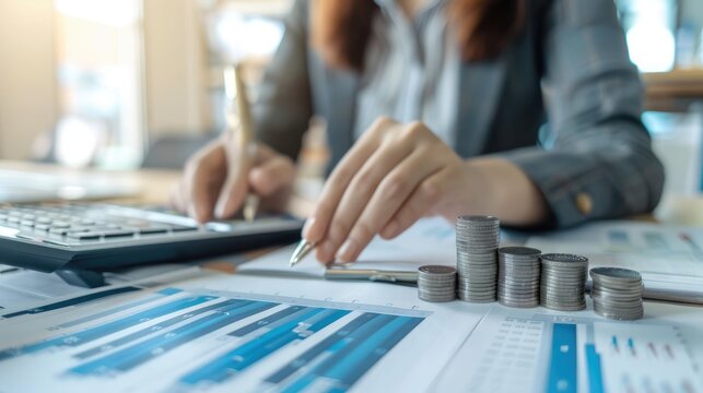 Budget planning and management concept. Company budget allocation for business or project management. Effective and smart budgeting. Business strategy and plan, cost control