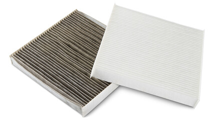 Air filter. Car cabin AC Air filter. Conditioner cleaning spare parts. Replace old one air filter...