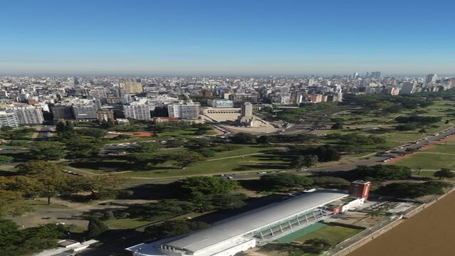 Monumento a la Bandera Argentina - rosario - dron - 9:16 - 4k - historia - reel - vertical - dia de la bandera - 20 de junio