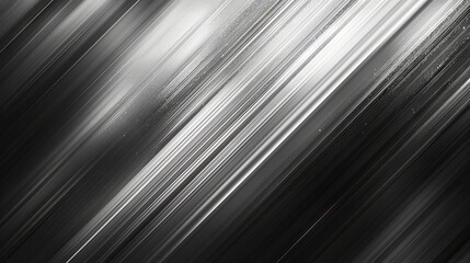 Abstract black and silver are light gray with white gradient. Templates with metal texture are on a diagonal black dark background with soft lines.