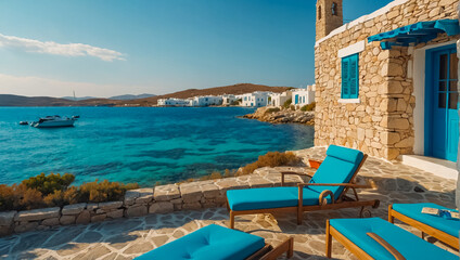 Obraz premium Stunning Paros Greece leisure