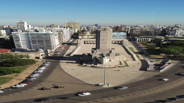 Monumento a la Bandera Argentina - rosario - dron - 9:16 - 4k - historia - reel - vertical - dia de la bandera - 20 de junio
