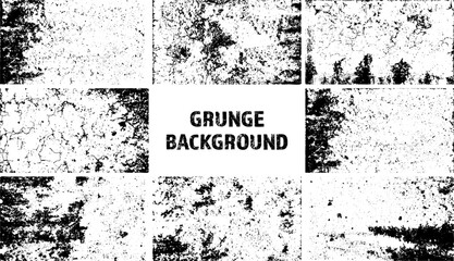 Grunge overlay texture. Old dirty concrete background with cracks and scratches. Distressed grainy surface. Vintage urban backdrop. Scraped and stained design element. Vector illustration