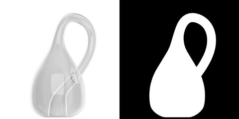 3D rendering illustration of a Klein bottle