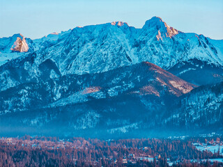 View of the Tatra Mountains and Giewont