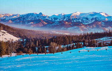 View of the Tatra Mountains and Giewont