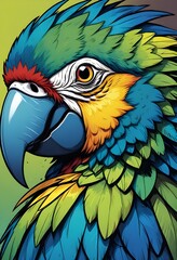 Obraz premium blue and yellow macaw