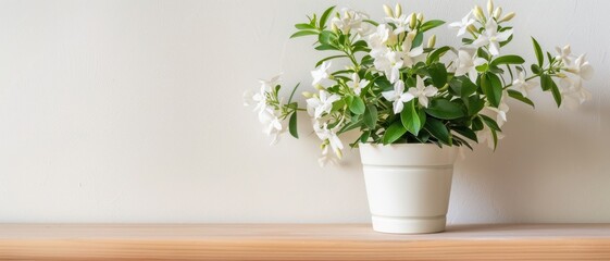 Jasmine background with copy space.
