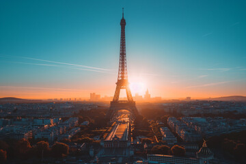 Golden Hour Glow: Eiffel Tower in the Morning Light