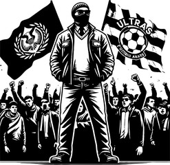 Ultras casual Hooligan Football Fans Vector HD