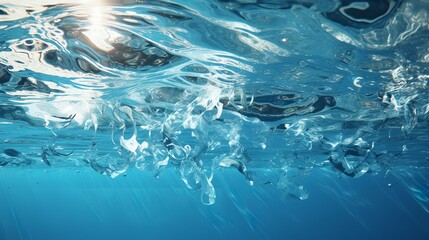 A breathtaking underwater view of bubbles rising to the surface. The bubbles are large and shimmering, and they create a sense of wonder and amazement as they ascend towards the sunlight.