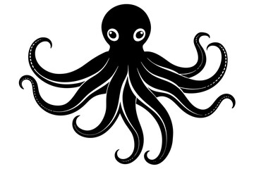 octopus vector silhouette illustration