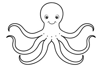 octopus vector silhouette illustration