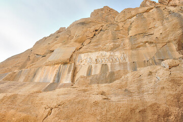 The Behistun Inscription  a multilingual Achaemenid royal inscription and large rock relief on a cliff at Mount Behistun in the Kermanshah Province of Iran,