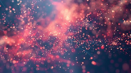 Fototapeta premium Light particles tered in all directions illustrating the chaotic nature of spin and its impact on angular momentum.