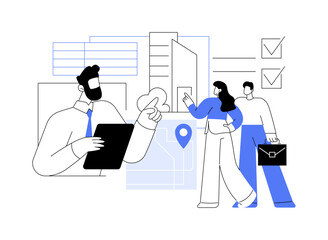 Real estate investment sales isolated cartoon vector illustrations.