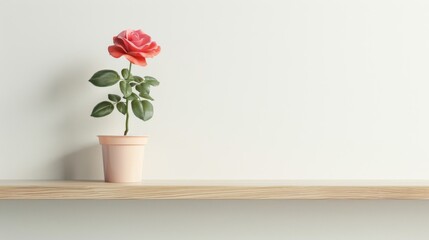 Rose background with copy space. 