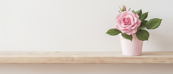 Rose background with copy space. 