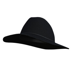 Hat Man Fashion Cloth isolated 3d rendered illustration