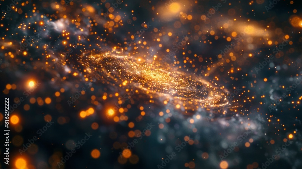 Poster across the vastness of space galaxies appear to be suspended in a complex threedimensional web of da