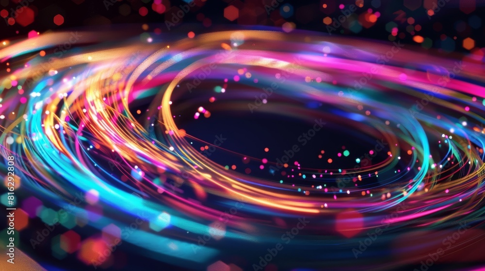 Poster the hula hoop event demonstrates the principle of conservation of angular momentum as particles twir
