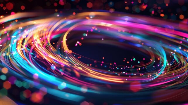 The hula hoop event demonstrates the principle of conservation of angular momentum as particles twirl their way to victory.