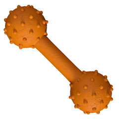 Knobbly dog toy Rubber isolated 3d rendered illustration