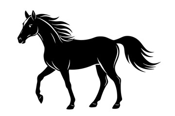 horse vector silhouette illustration