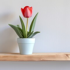 Tulip background with copy space.