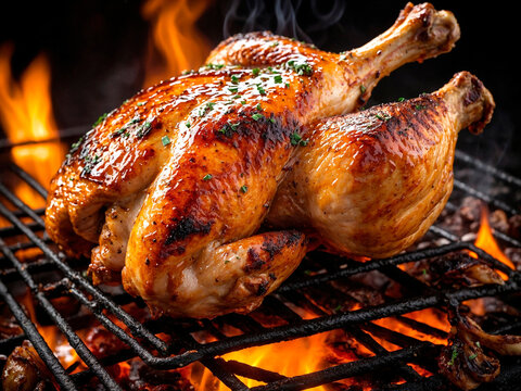 Sabor Grelhado: Desfrute de um Frango Assado na Brasa