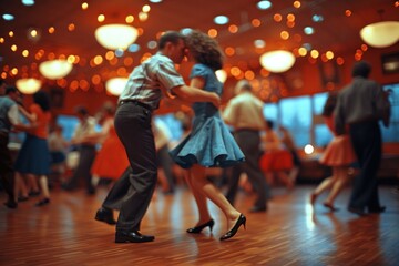 The twist - an iconic dance phenomenon originating in the late 1950s, defined by dynamic leg and body motions, spins, and jumps, set to the beat of rock and roll or rhythm and blues music