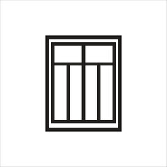window vector icon line template