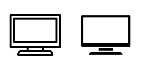 Illustration Vector graphic of monitor icon template