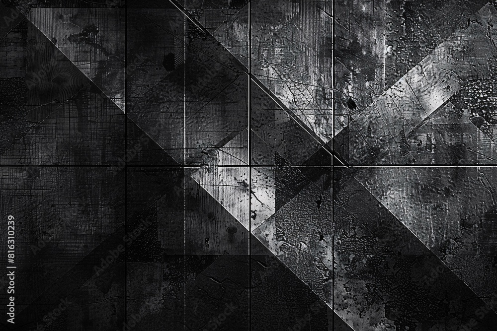Poster the image appears to be an abstract or digital art piece. it features a complex grid-like pattern wi