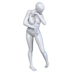 3d human figure Mannequin with a body 3D Render isolated illustration