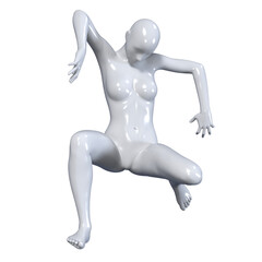 3d human figure Mannequin with a body 3D Render isolated illustration