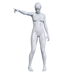 3d human figure Mannequin with a body 3D Render isolated illustration