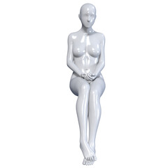3d human figure Mannequin with a body 3D Render isolated illustration