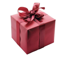 Obraz premium Red gift isolated on transparent background
