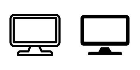 Illustration Vector graphic of monitor icon template
